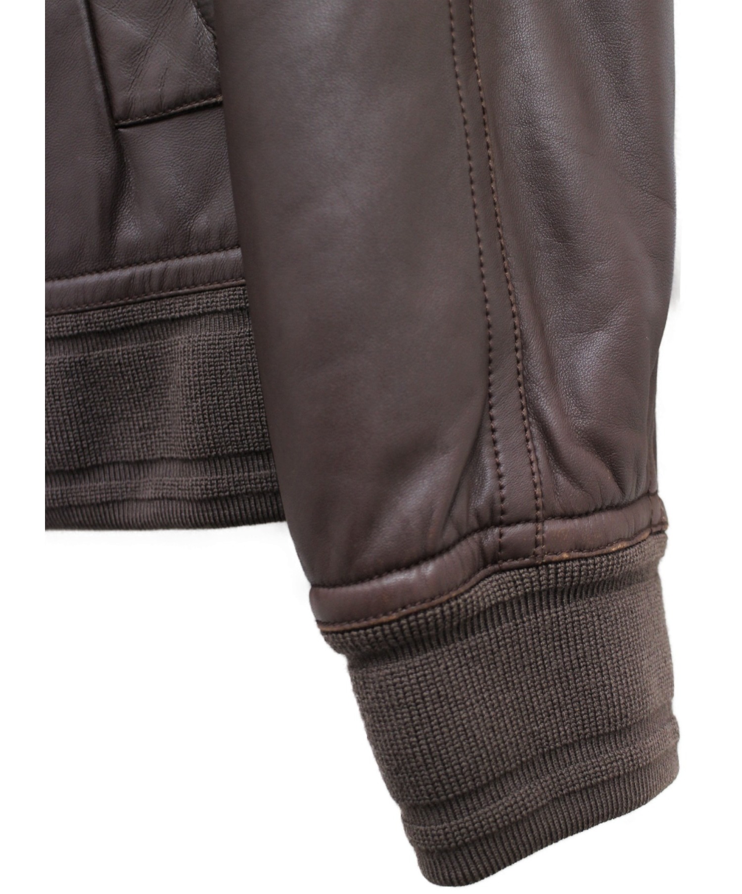 中古・古着通販】HERMES (エルメス) リバーシブルレザーブルゾン