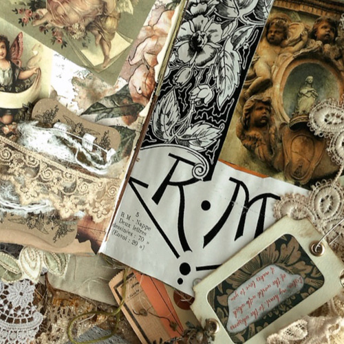 感謝セール』アンティーク調/レースたっぷりジャンクジャーナル雑記帳