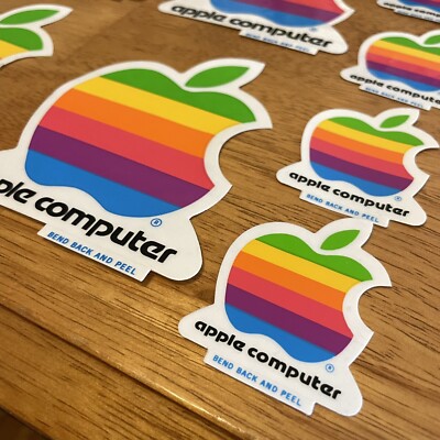 Vintage Apple Computers Sticker LOT OF 8 Promotional 80s 90s Die