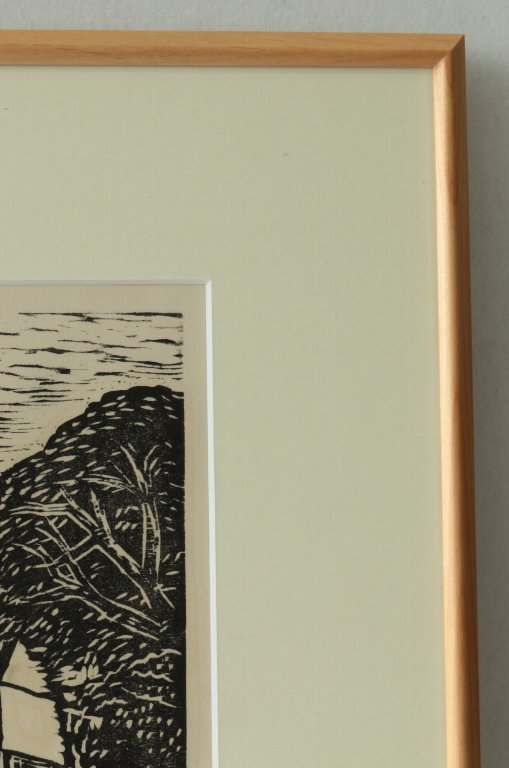 木版画 丸亀城 城 四国 日本 武田杢夫 武田三郎 木版画 丸亀城 城 四国