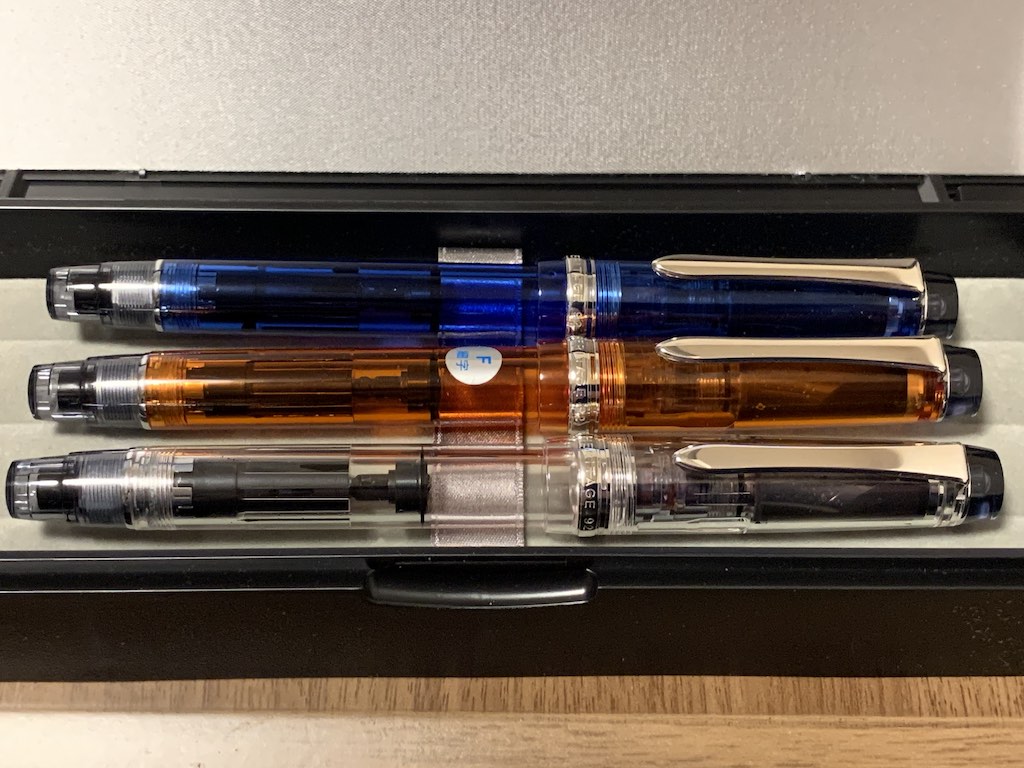 廃盤希少】パイロットカスタムヘリテイジ92 透明オレンジペン先14K中字M