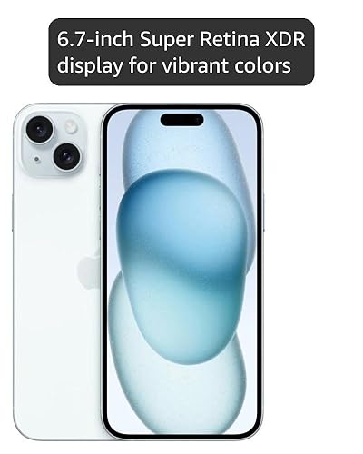 Amazon.com: Apple iPhone 15 Plus, 128GB, Blue - Unlocked (Renewed