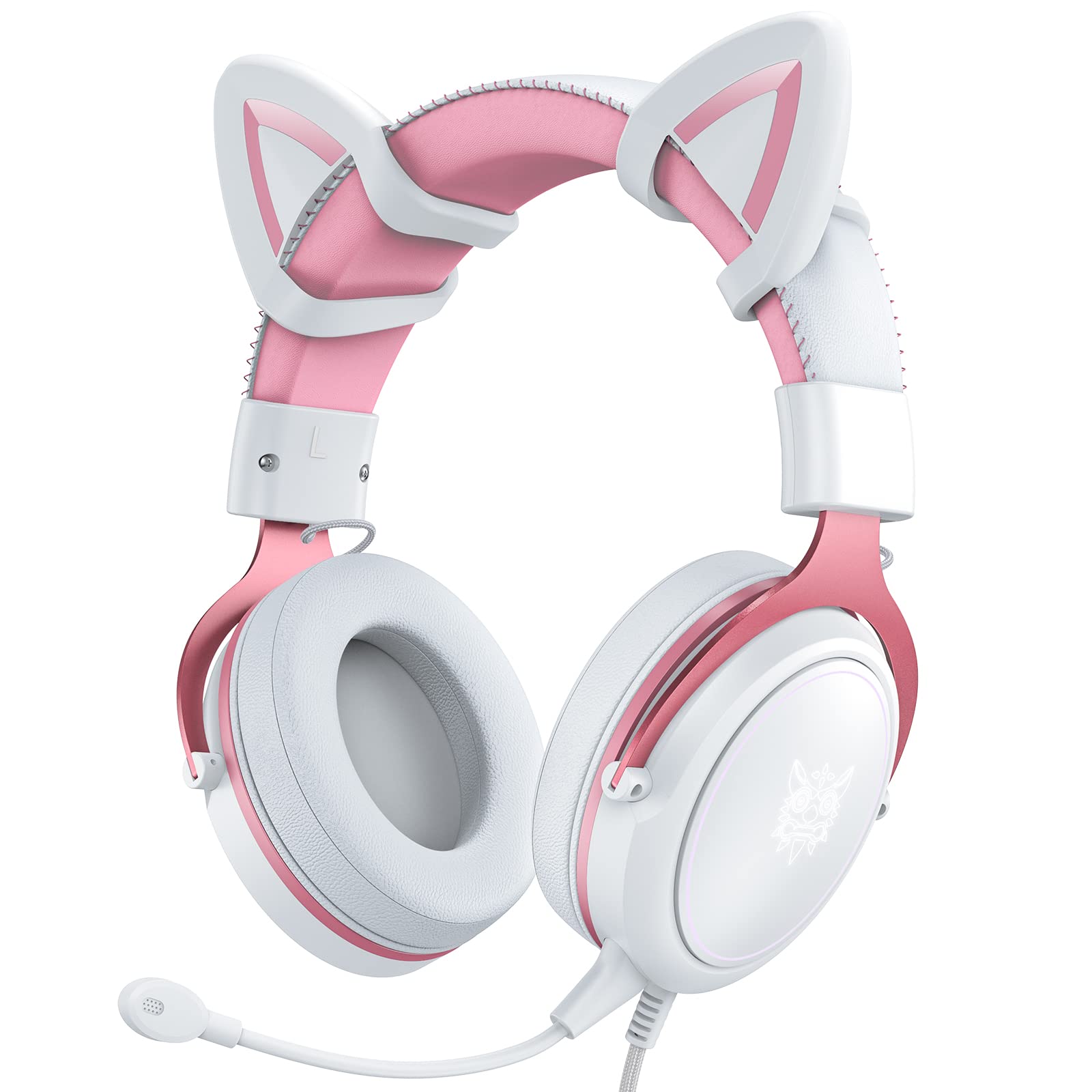 Amazon.co.jp: GAMQUE 猫耳ゲーミングヘッドセット、PS4、PS5、Xbox