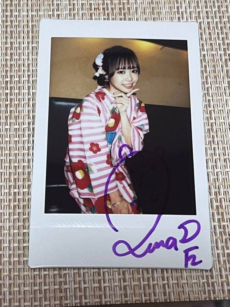 FRUITSZIPPE 仲川瑠夏 サイン入りチェキ 仲川瑠夏 るなぴ サイン