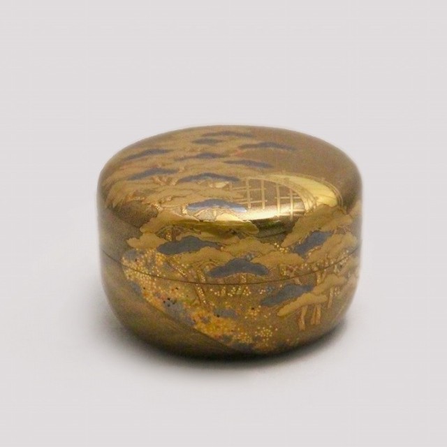 SOLD】江馬 長閑 「住吉蒔絵平棗」 即中斎書付 | 京都祇園の古美術、古