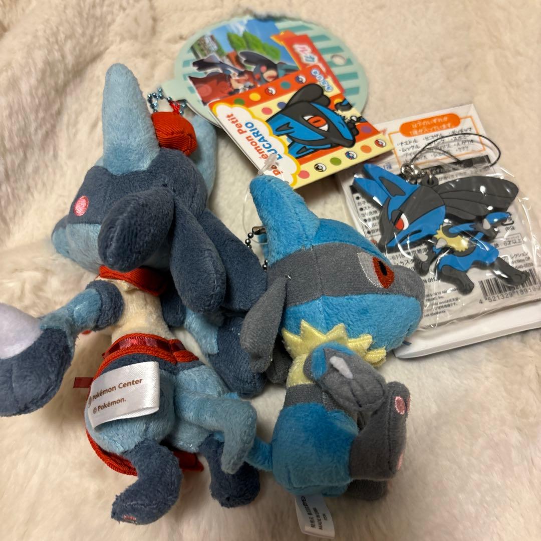 ポケモンセンター　ルカリオ　マスコット　ぬいぐるみ　ルカリオ　ストラップ