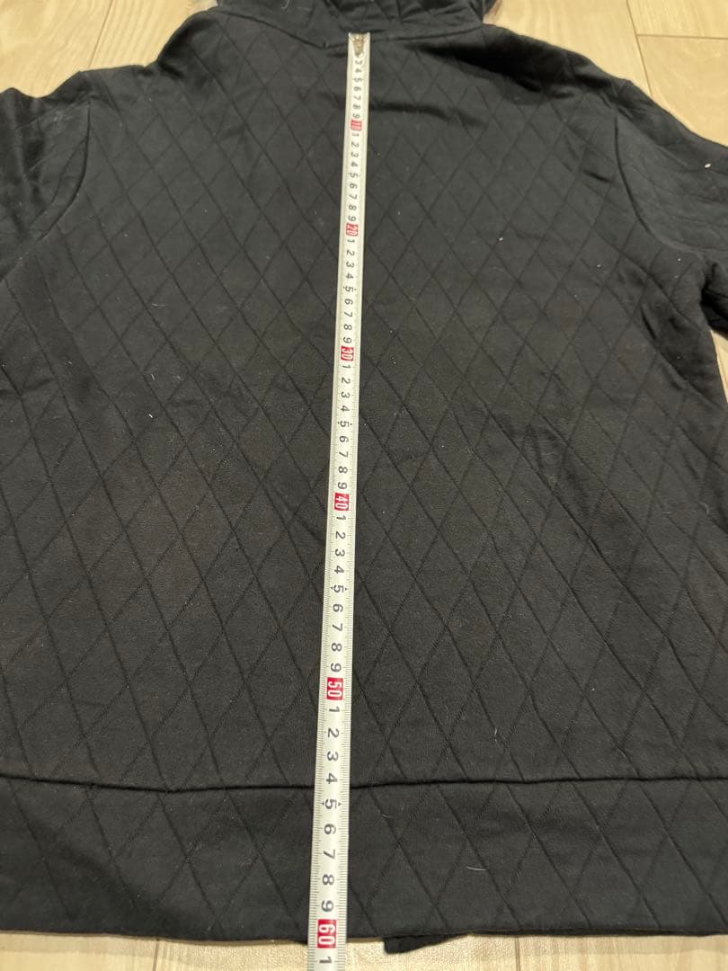 BURBERRY BLACK LABELパーカー 黒 ファー付きフード　サイズ２