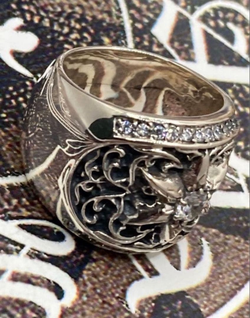 専用　クロムハーツ　クラシックオーバルスター　リング　20号　ptコーティン