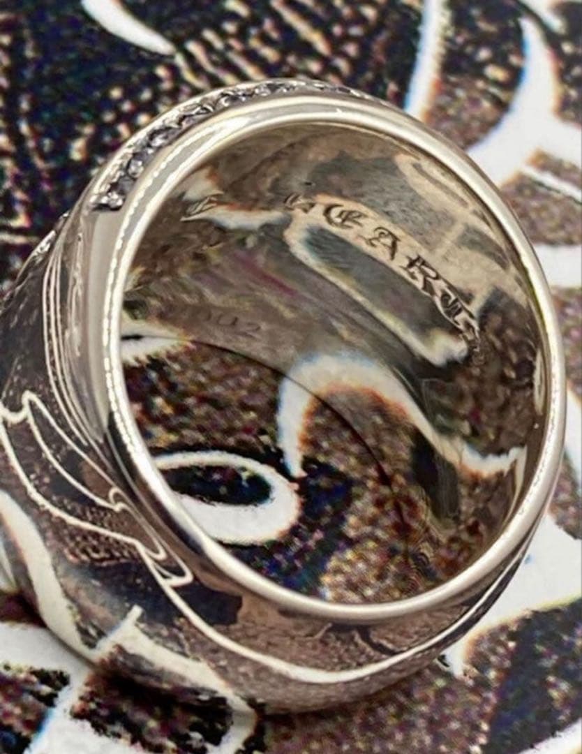 専用　クロムハーツ　クラシックオーバルスター　リング　20号　ptコーティン