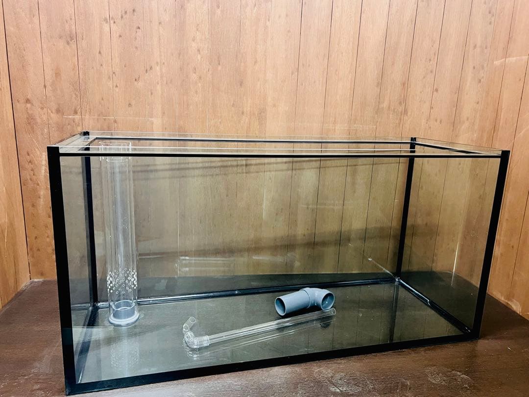 1200ｘ450ｘ600㎜オールガラス オーバーフロー水槽 フランジ加工付き 600×300×360オールガラスオーバーフロー水槽 フランジ加工仕様 魚用品