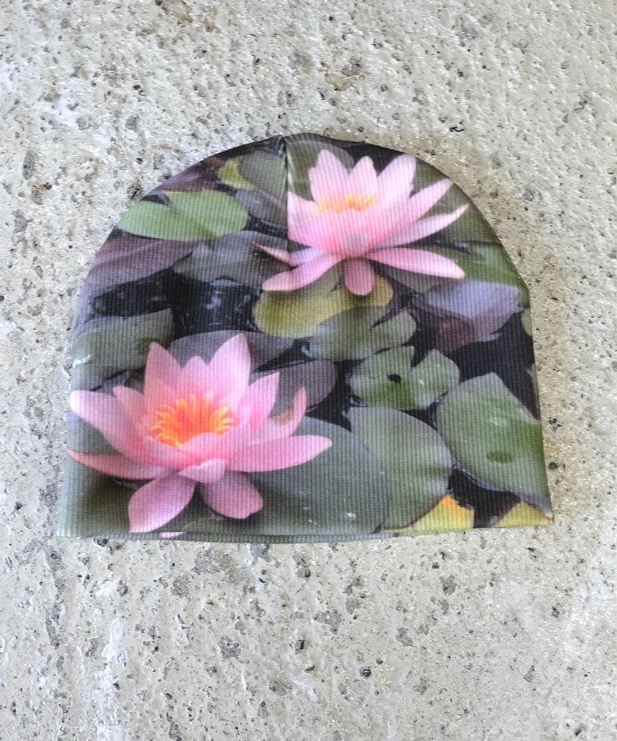 Labyrins Picture Beanie 睡蓮デザイン shury Labyrins Picture Beanie 睡蓮デザイン shury Labyrins Picture Beanie